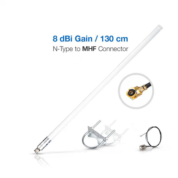 8dBi Fiberglass Antenna | Supports 858-878MHz/900-930MHz
