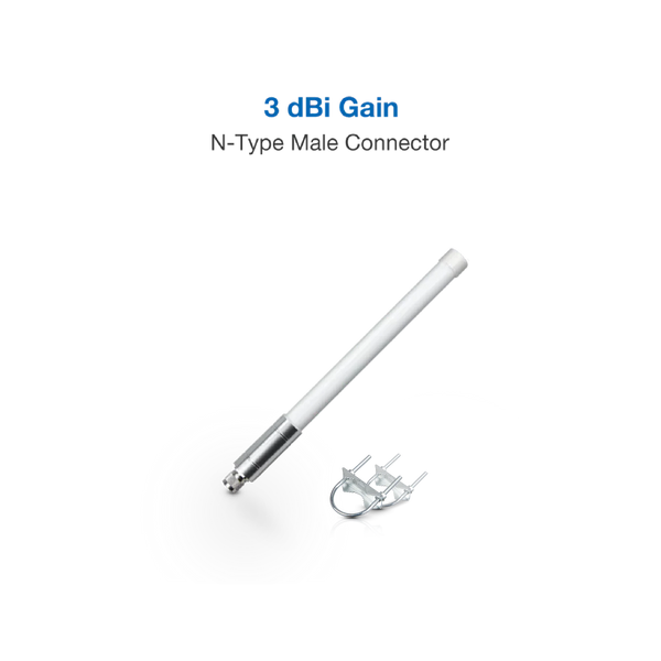 3dBi Fiberglass Antenna | Supports 433Mhz, 470-510Mhz, 860-930Mhz