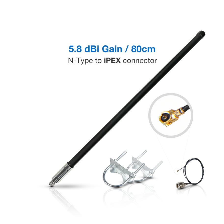 5.8dBi BLACK Fiberglass Antenna