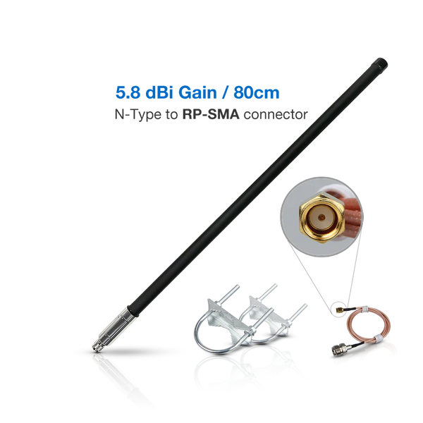 5.8dBi BLACK Fiberglass Antenna