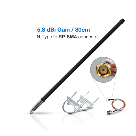5.8dBi BLACK Fiberglass Antenna