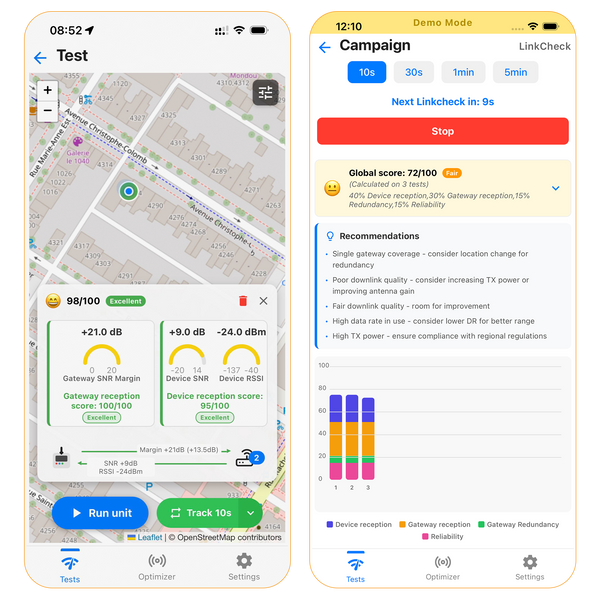 LOPTIMIZER | Field Tester for LoRaWAN® by Pilot Things (Powered by WisBlock) | RAK10717