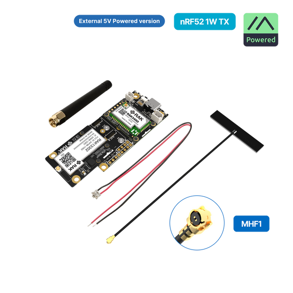 WisMesh 1W Booster Starter Kit | Complete 1W Meshtastic node with flexible power options (battery/external) | RAK10724