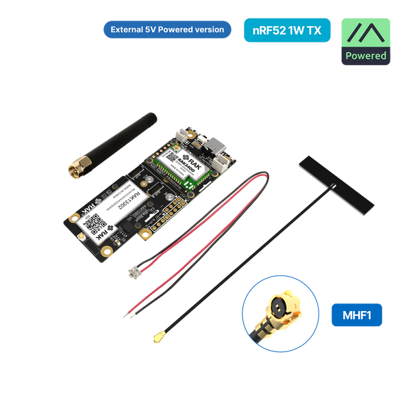 WisMesh 1W Booster Starter Kit | Complete 1W Meshtastic node with flexible power options (battery/external) | RAK10724