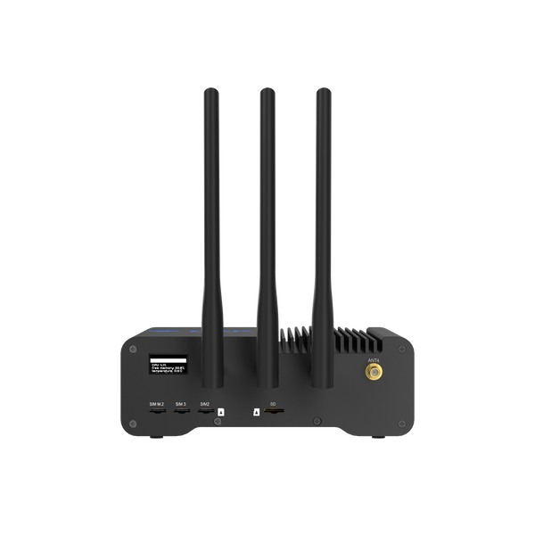 Enclosure for the WisGate Connect | Durable metal enclosure with antenna access and OLED display window