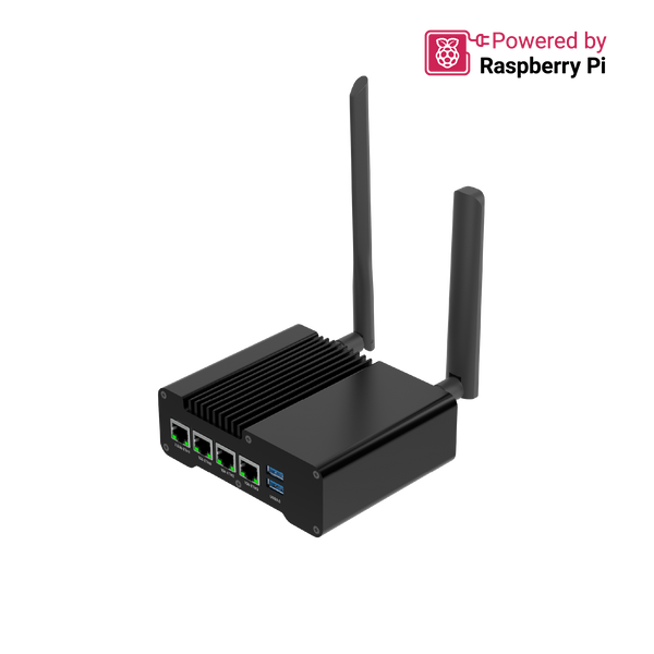 WisGate Connect Router | Industrial edge router with 4 Ethernet ports, MiniPCIe expansion, and CM4/CM5 support | RAK7392