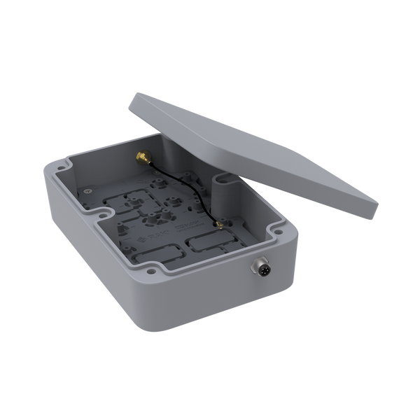 Unify Enclosure IP67 150x100x45mm | with Pre-Mounted M8 5-Pin Connectors and RP-SMA Antenna