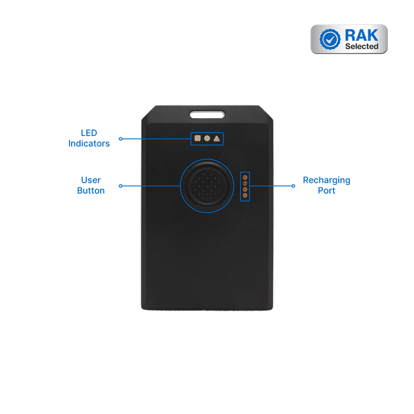 WisNode Tag | GNSS positioning, Bluetooth setup, and motion sensing with LoRaWAN® connectivity in a slim rechargeable tracker.