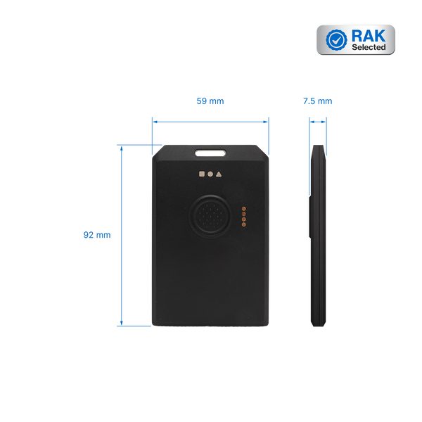 WisNode Tag | GNSS positioning, Bluetooth setup, and motion sensing with LoRaWAN® connectivity in a slim rechargeable tracker.