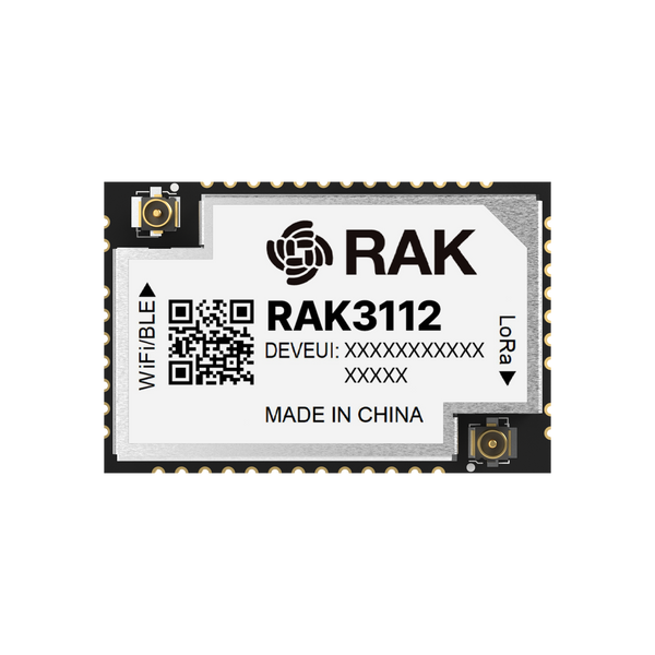 RAK3112 WisDuo Module for Edge AI with LoRa® | ESP32-S3 + SX1262 Module with WiFi, BLE, and LoRa, ideal for Edge AI, Meshtastic, and IoT | RAK3112