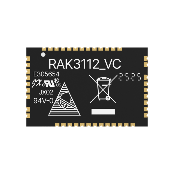 RAK3112 WisDuo Module for Edge AI with LoRa® | ESP32-S3 + SX1262 Module with WiFi, BLE, and LoRa, ideal for Edge AI, Meshtastic, and IoT | RAK3112