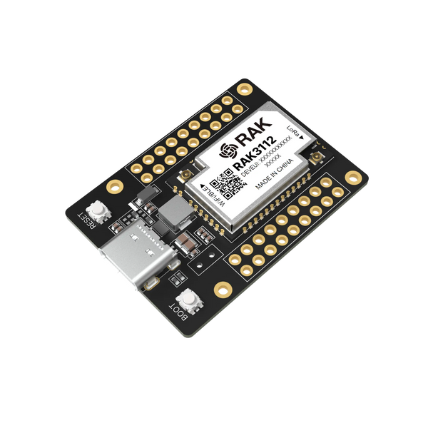RAK3112 Breakout Board | Evaluation board with ESP32-S3 and SX1262 offering LoRa, WiFi, and BLE connectivity for rapid IoT prototyping | RAK3212