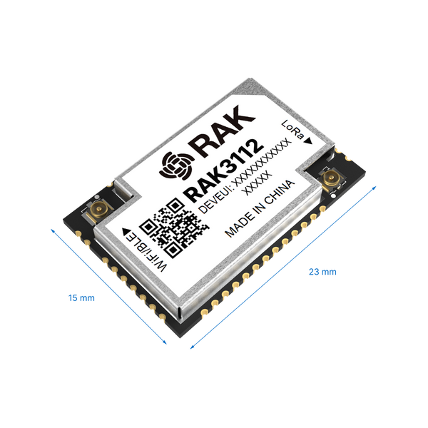 RAK3112 WisDuo Module for Edge AI with LoRa® | ESP32-S3 + SX1262 Module with WiFi, BLE, and LoRa, ideal for Edge AI, Meshtastic, and IoT | RAK3112