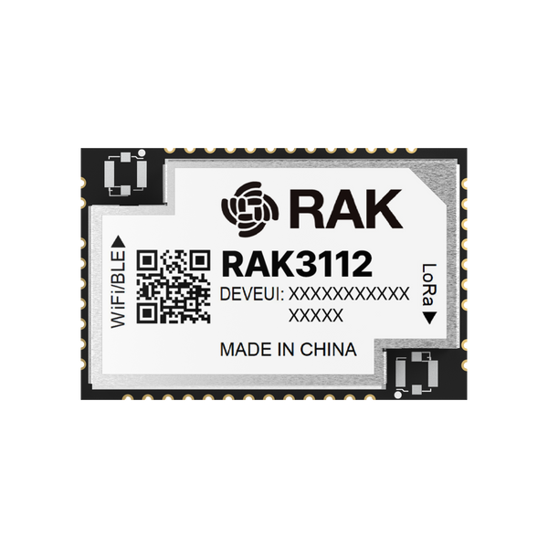RAK3112 WisDuo Module for Edge AI with LoRa® | ESP32-S3 + SX1262 Module with WiFi, BLE, and LoRa, ideal for Edge AI, Meshtastic, and IoT | RAK3112