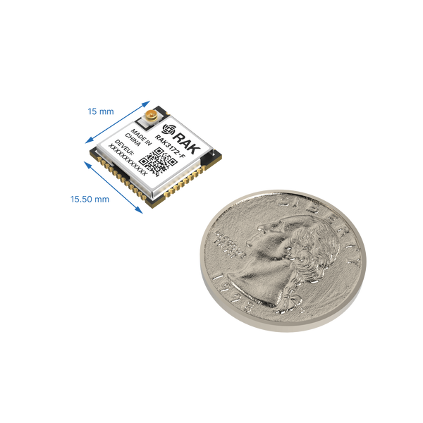 RAK3172-F Module for LoRaWAN® with External Flash | Ultra-low-power module for LoRaWAN with extra flash and rollback recovery | RAK3172-F