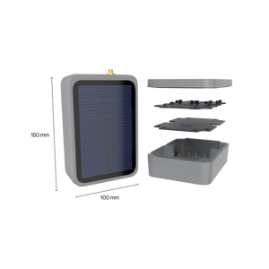 Unify Enclosure IP67 150x100x45mm | with Pre-Mounted M8 5-Pin Connectors and RP-SMA Antenna