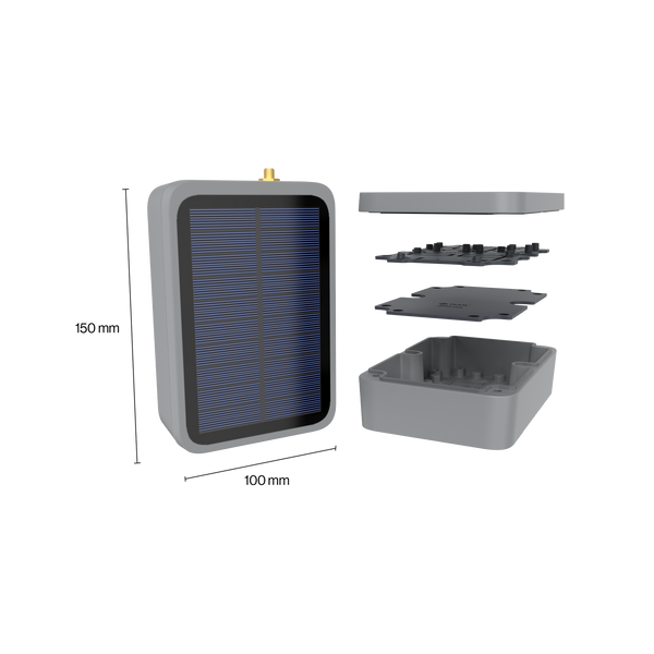 Unify Enclosure IP67 150x100x45mm | with Pre-Mounted M8 5-Pin Connectors and RP-SMA Antenna