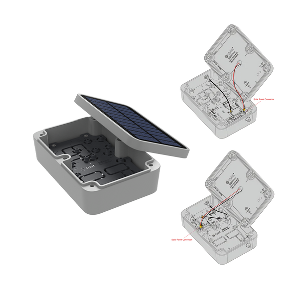 Unify Enclosure IP67 150x100x45mm | with Pre-Mounted M8 5-Pin Connectors and RP-SMA Antenna