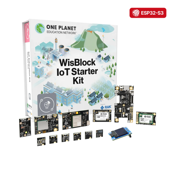 WisBlock IoT Starter Kit for Education | Modular IoT education kit for LoRaWAN®, cellular, and WiFi sensor prototyping