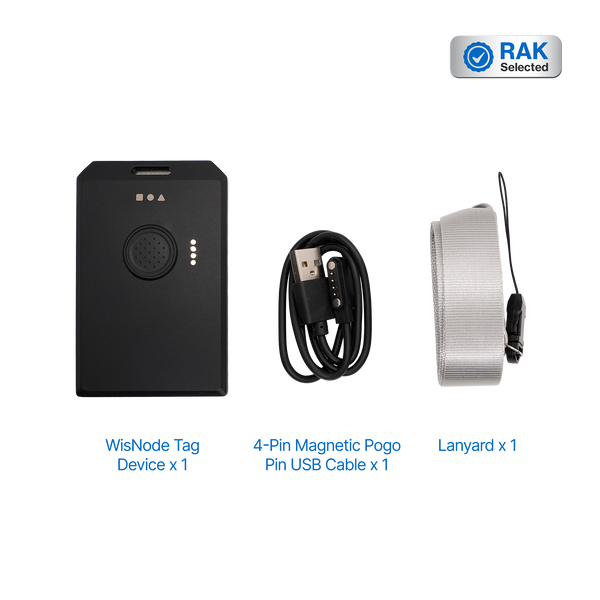 WisNode Tag | GNSS positioning, Bluetooth setup, and motion sensing with LoRaWAN® connectivity in a slim rechargeable tracker.