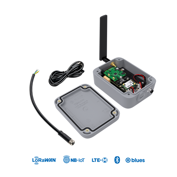 Blues.ONE - LTE-M NB-IoT GSM LoRaWAN Device based on nRF52840, SX1262 and Blues.IO Notecard. Arduino compatible