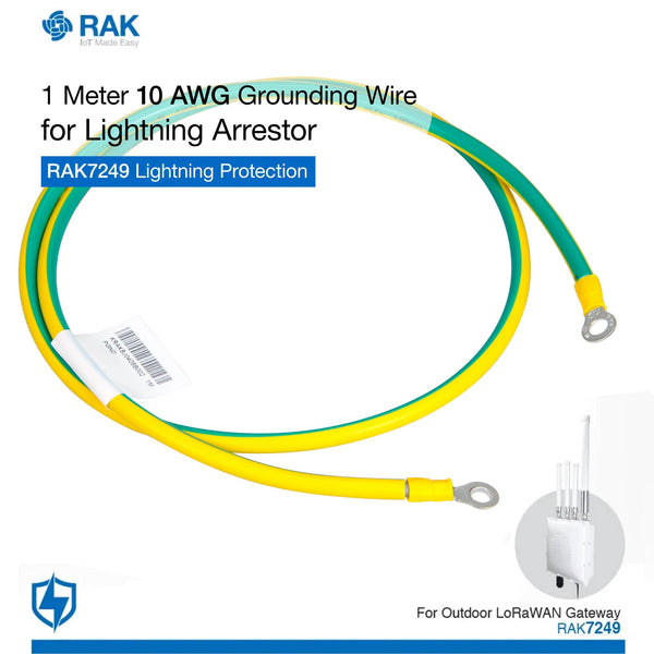 1 Meter 10 AWG Grounding Wire for Lightning Arrestor