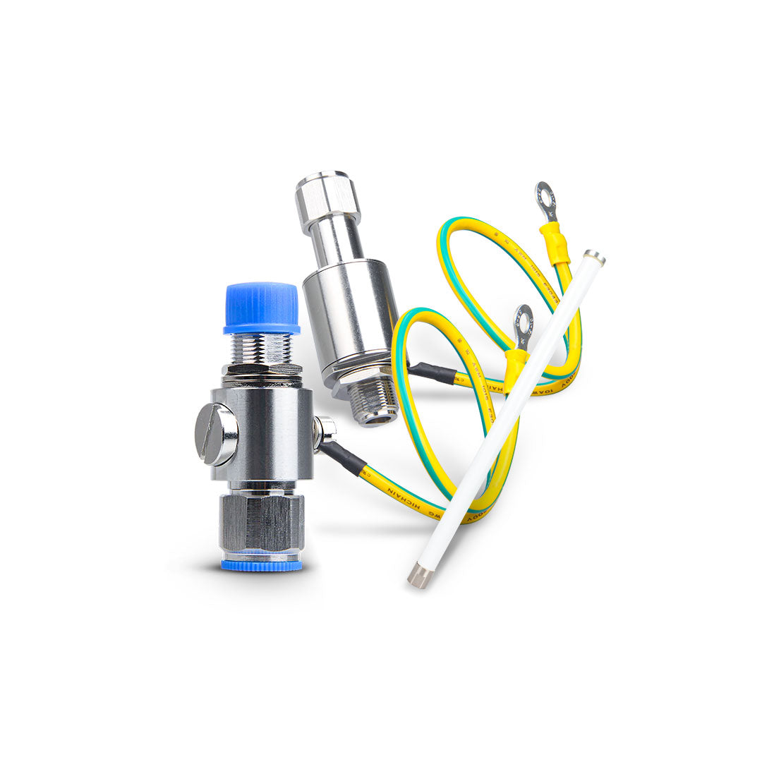 Simple Antenna Mount + Lightning Protection Bundle